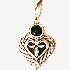 Premier Designs Silver Heart Pendant